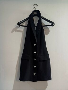 NWT L’Academie by Marianna Black Dress Small Sold Out Revolve Blazer Mini
